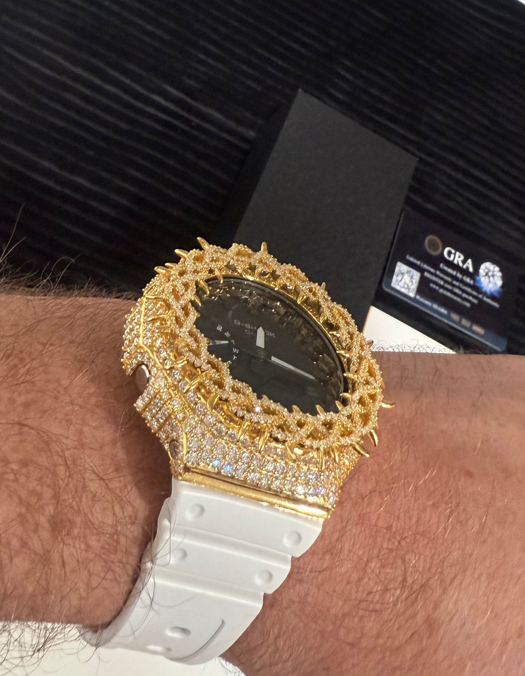 BUST DOWN MOISSANITE G-SHOCK GA-2100 custom mod