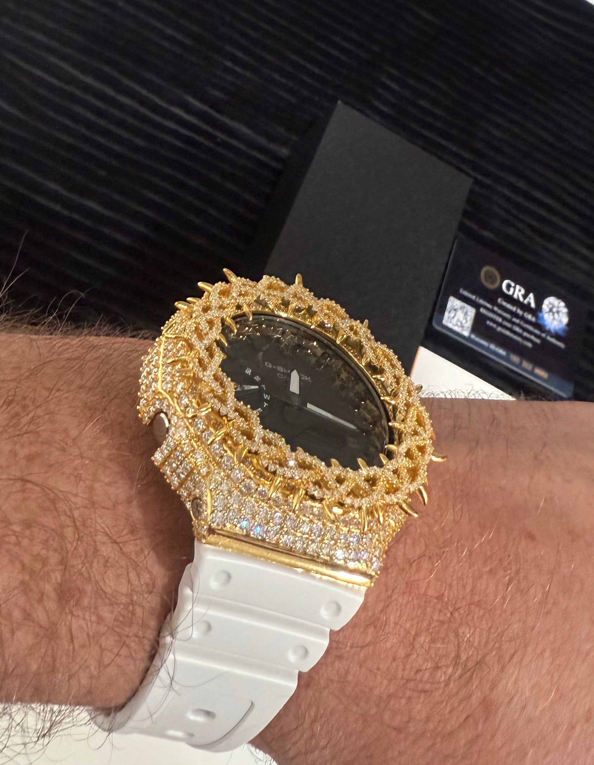 BUST DOWN MOISSANITE G-SHOCK GA-2100 custom mod