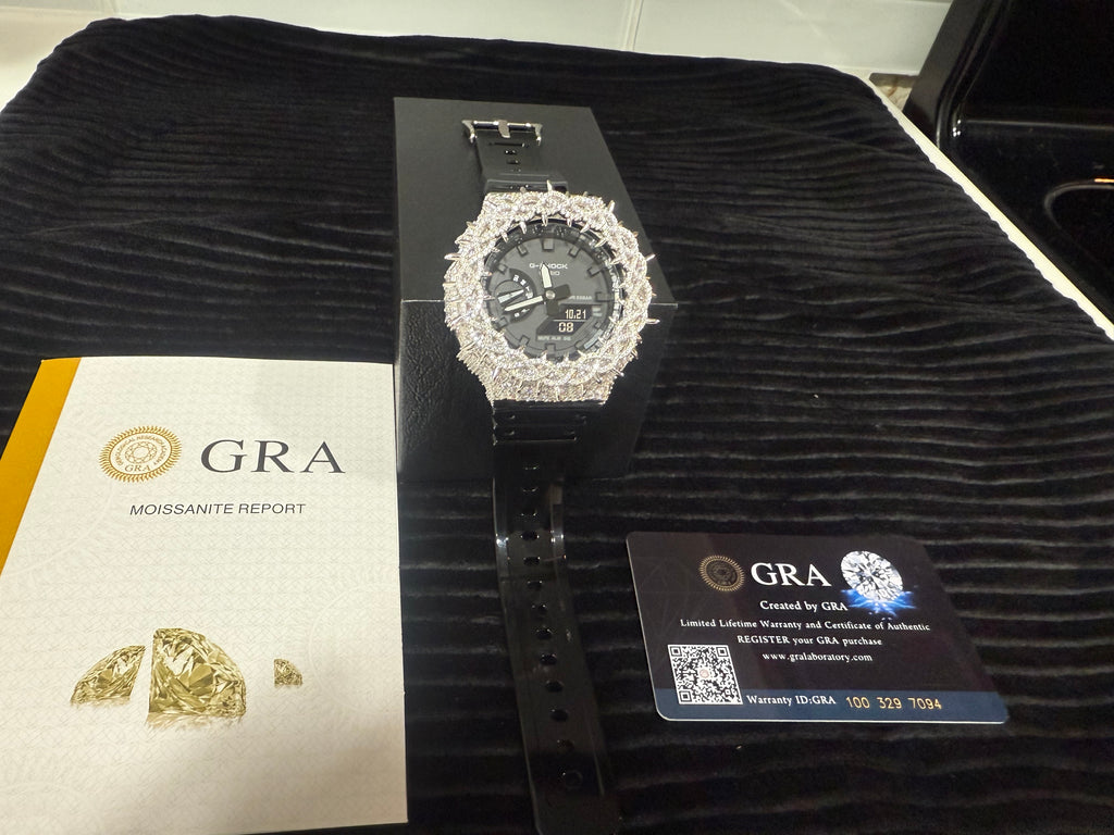 BUST DOWN MOISSANITE G-SHOCK GA-2100