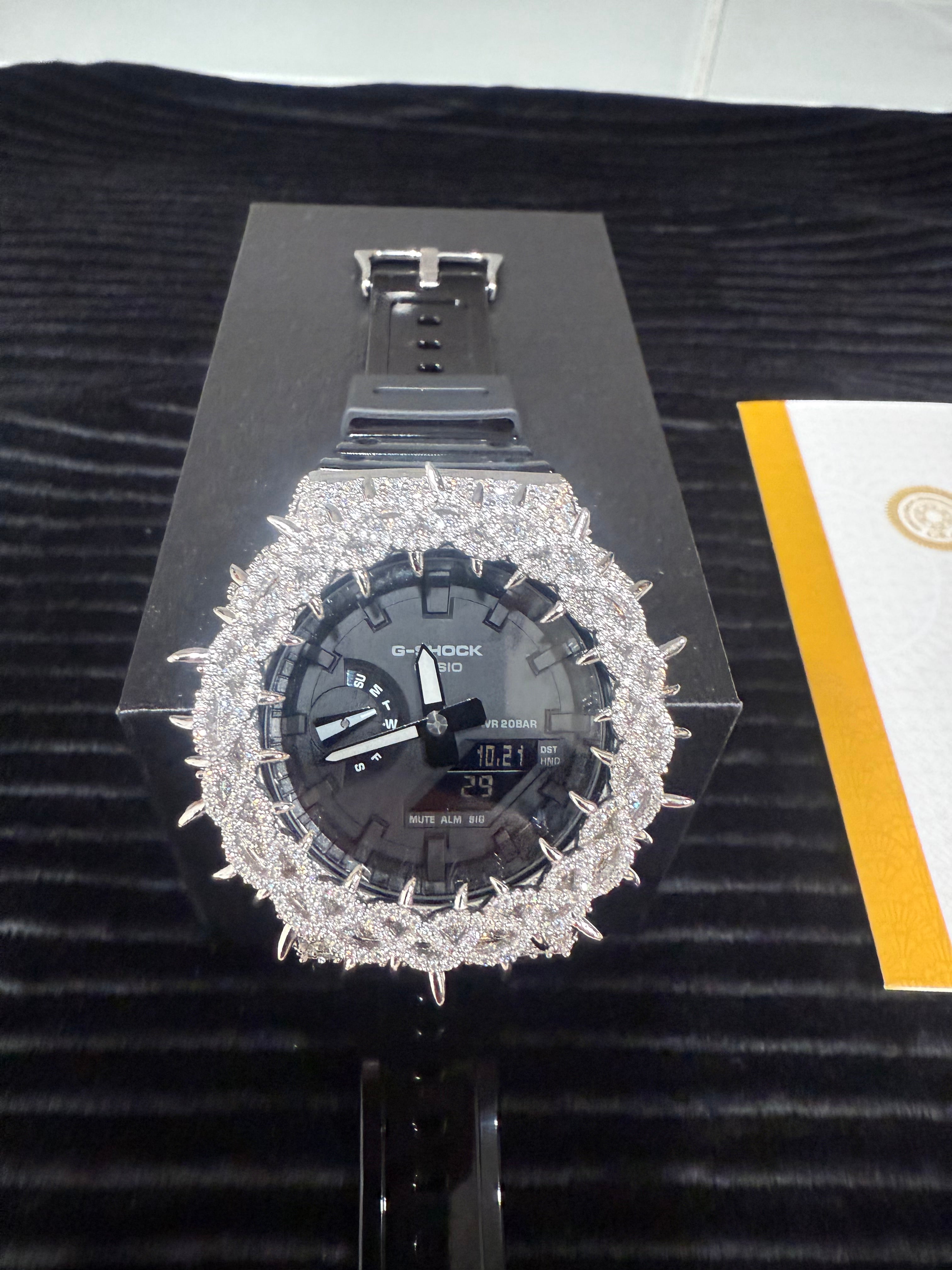BUST DOWN MOISSANITE G-SHOCK GA-2100