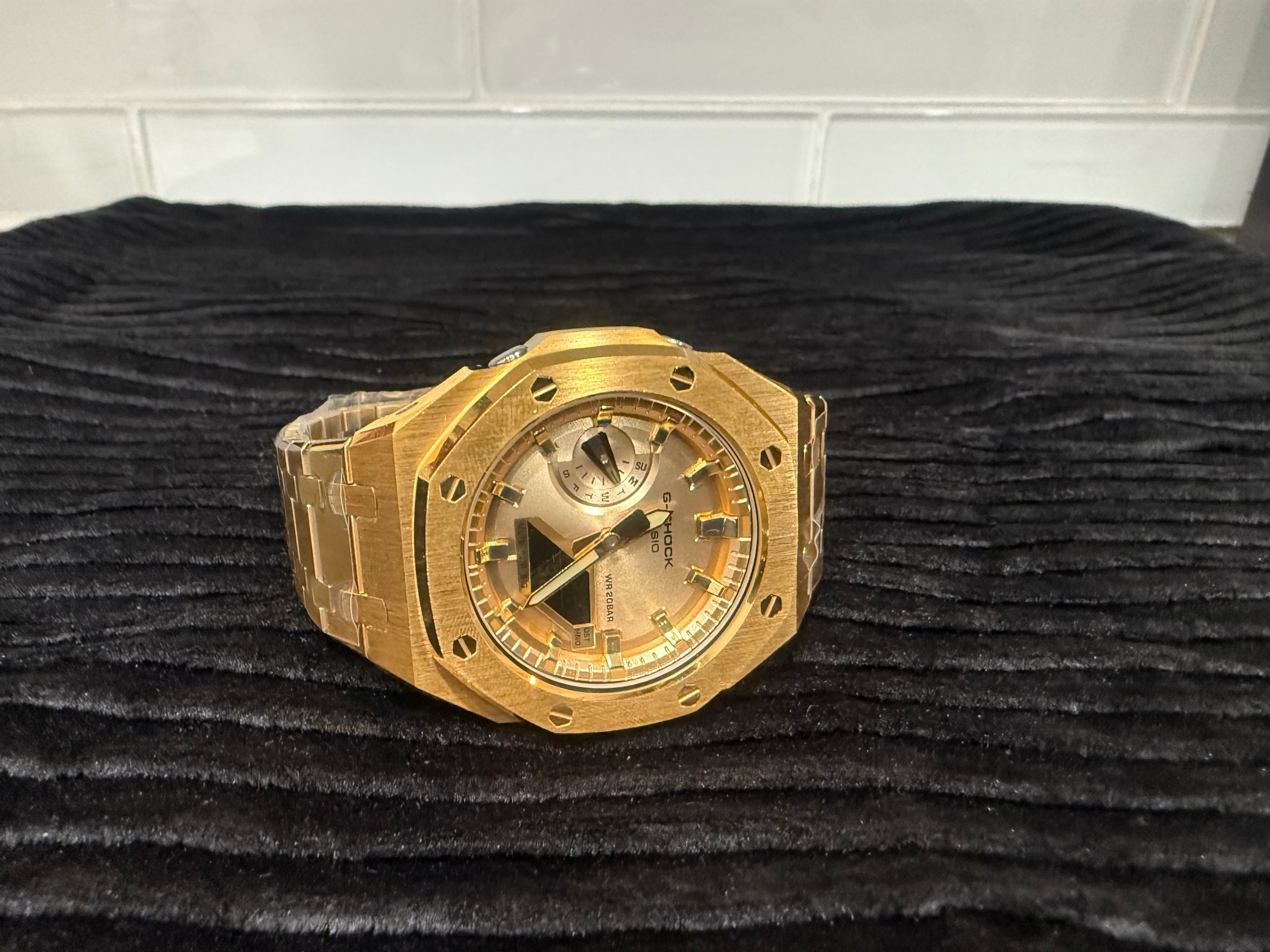 G-SHOCK GA-2100 custom mod GOLD/GOLD