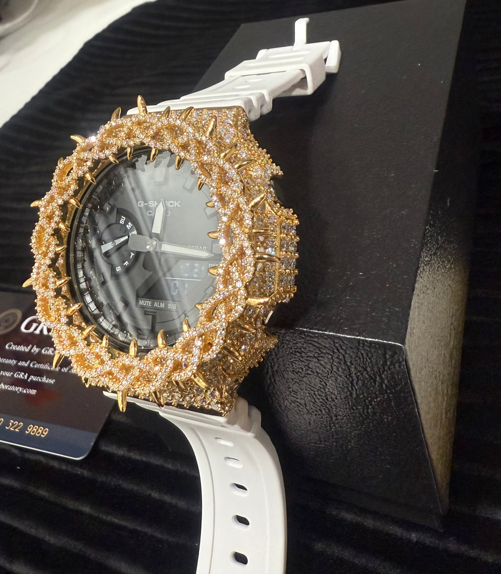 BUST DOWN MOISSANITE G-SHOCK GA-2100 custom mod