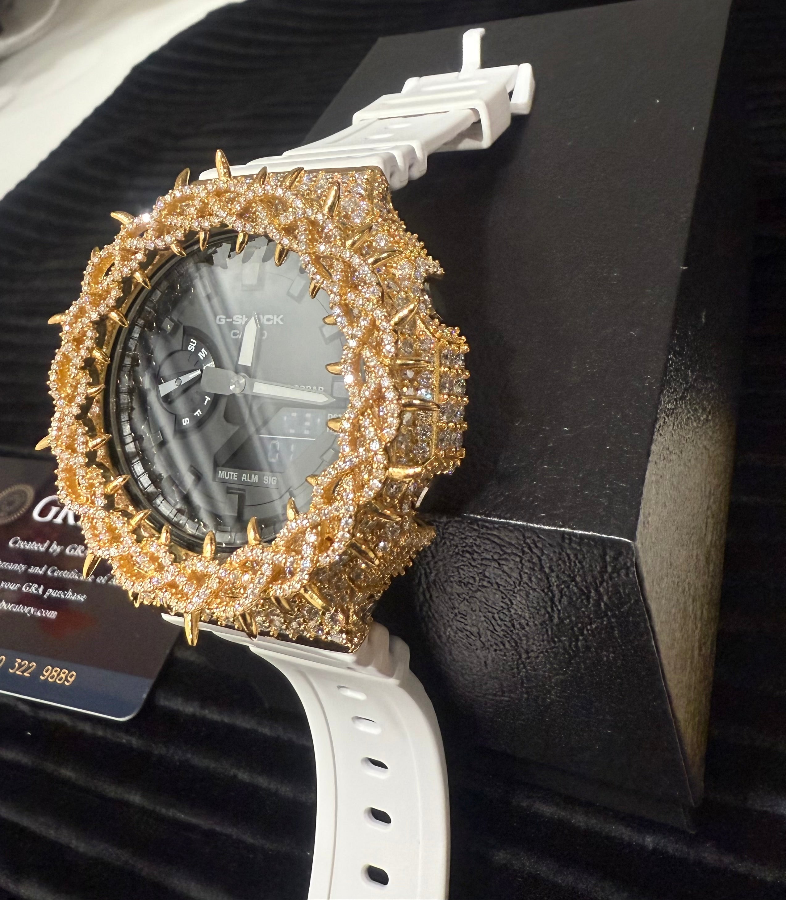 BUST DOWN MOISSANITE G-SHOCK GA-2100 custom mod