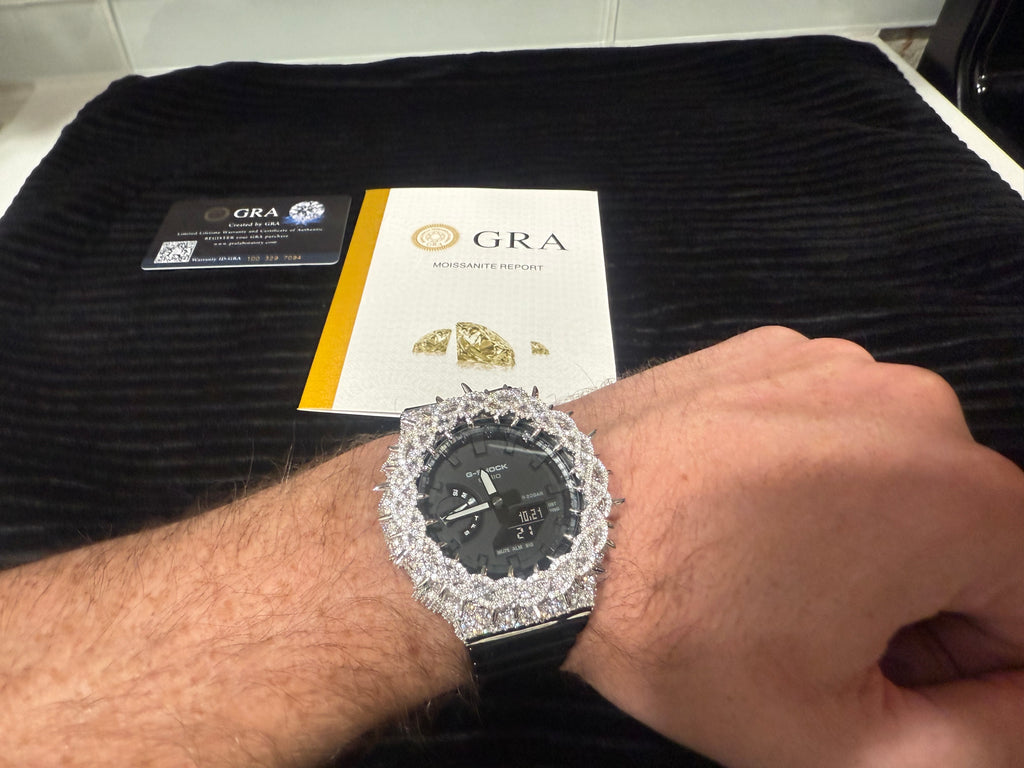 BUST DOWN MOISSANITE G-SHOCK GA-2100