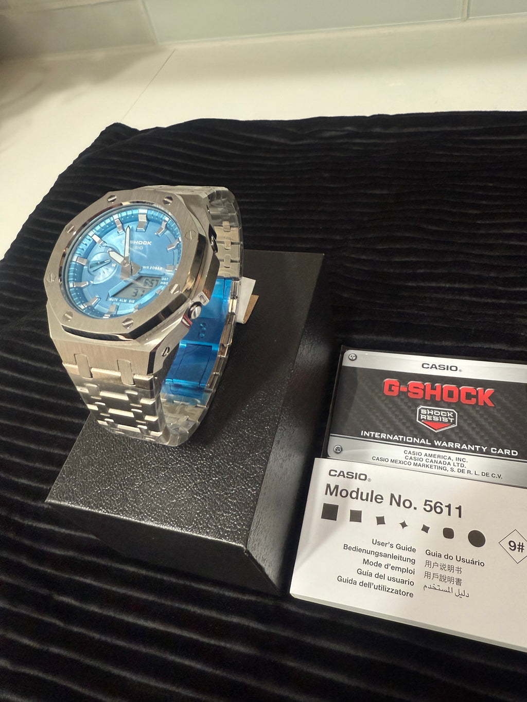Custom Mod G-SHOCK GA-2100 SILVER/BLUE