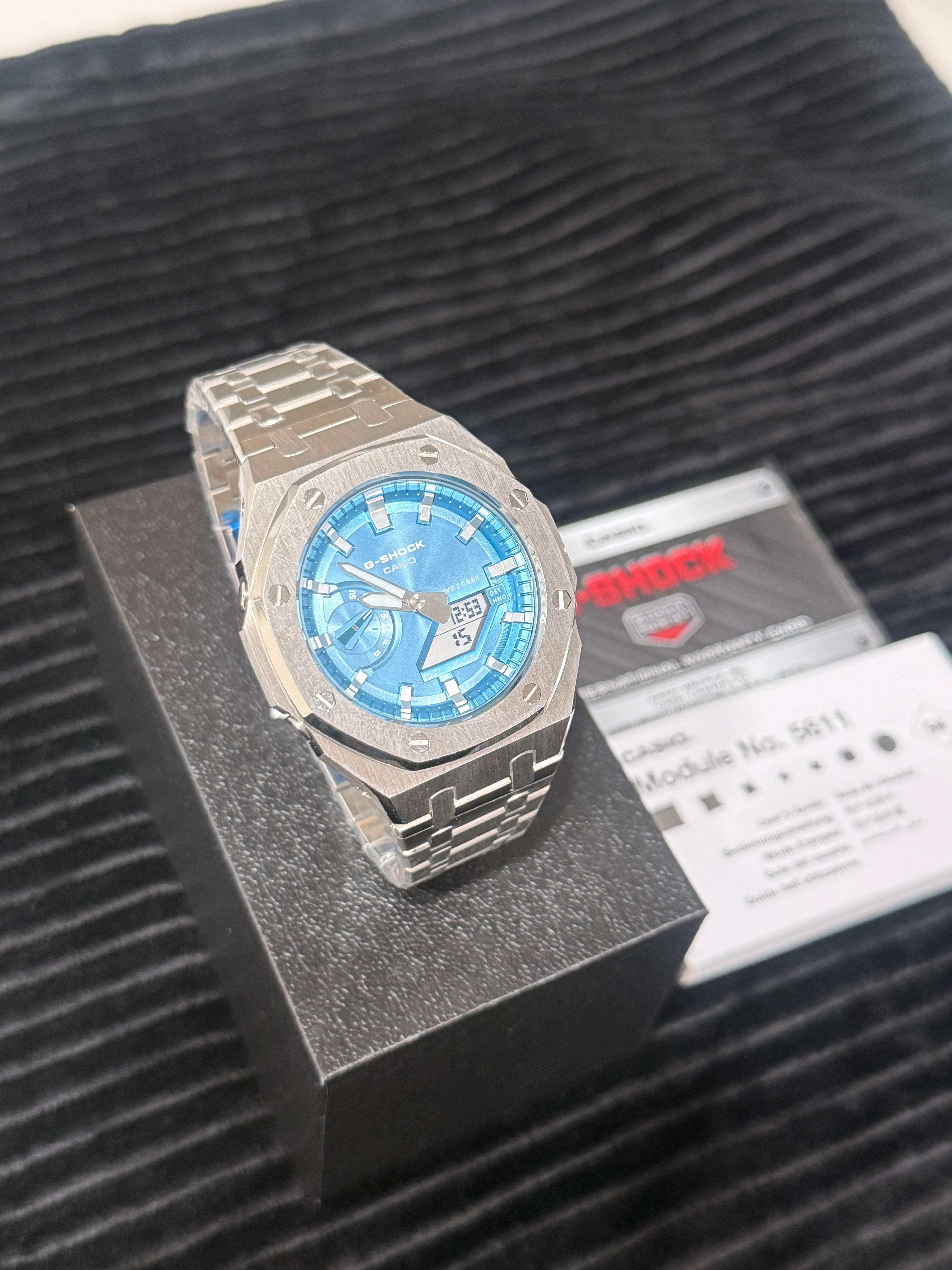 Custom Mod G-SHOCK GA-2100 SILVER/BLUE