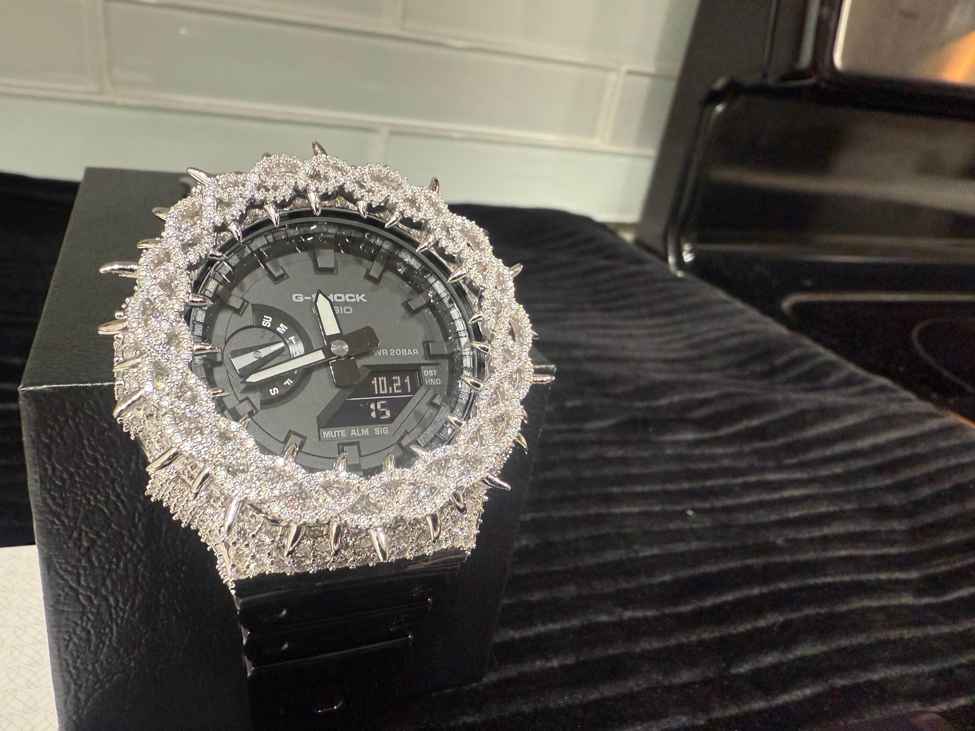 BUST DOWN MOISSANITE G-SHOCK GA-2100