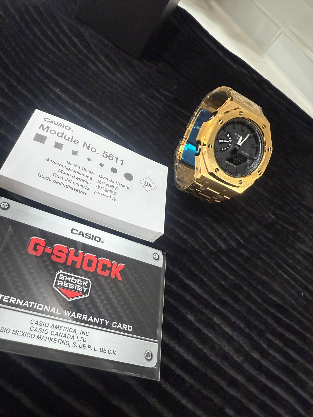 G-SHOCK GA-2100 custom mod BLACK/GOLD