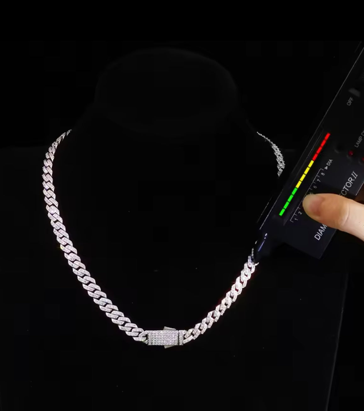 BUST DOWN MOISSANITE 8mm CUBAN NECKLACE #1 SELLER